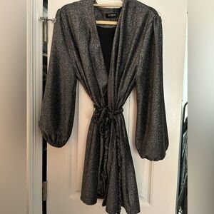 sparkle wrap dress